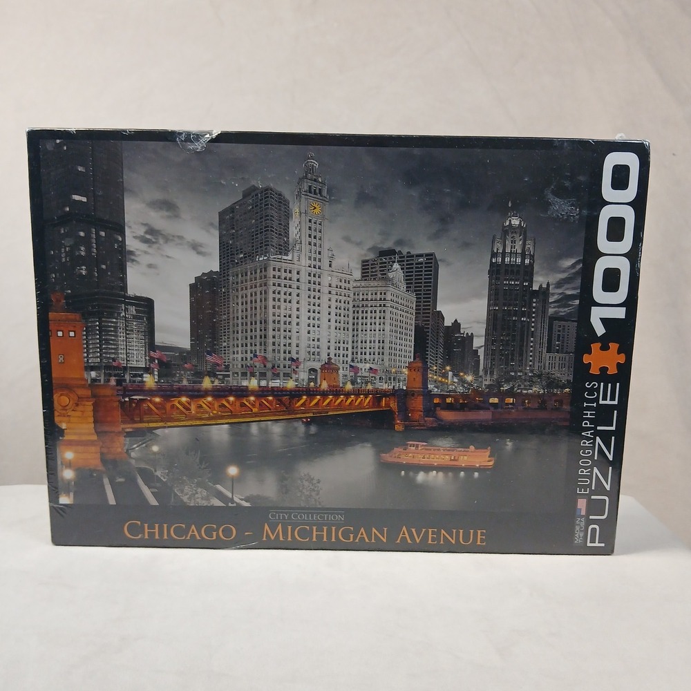 Eurographics City Collection Chicago-Michigan Avenue 1000 Piece Puzzle New